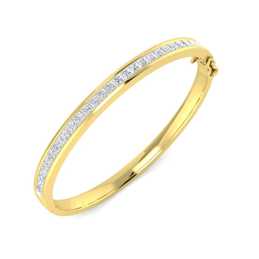 Lorinsa Lab-Created Channel Set Diamond Bracelet