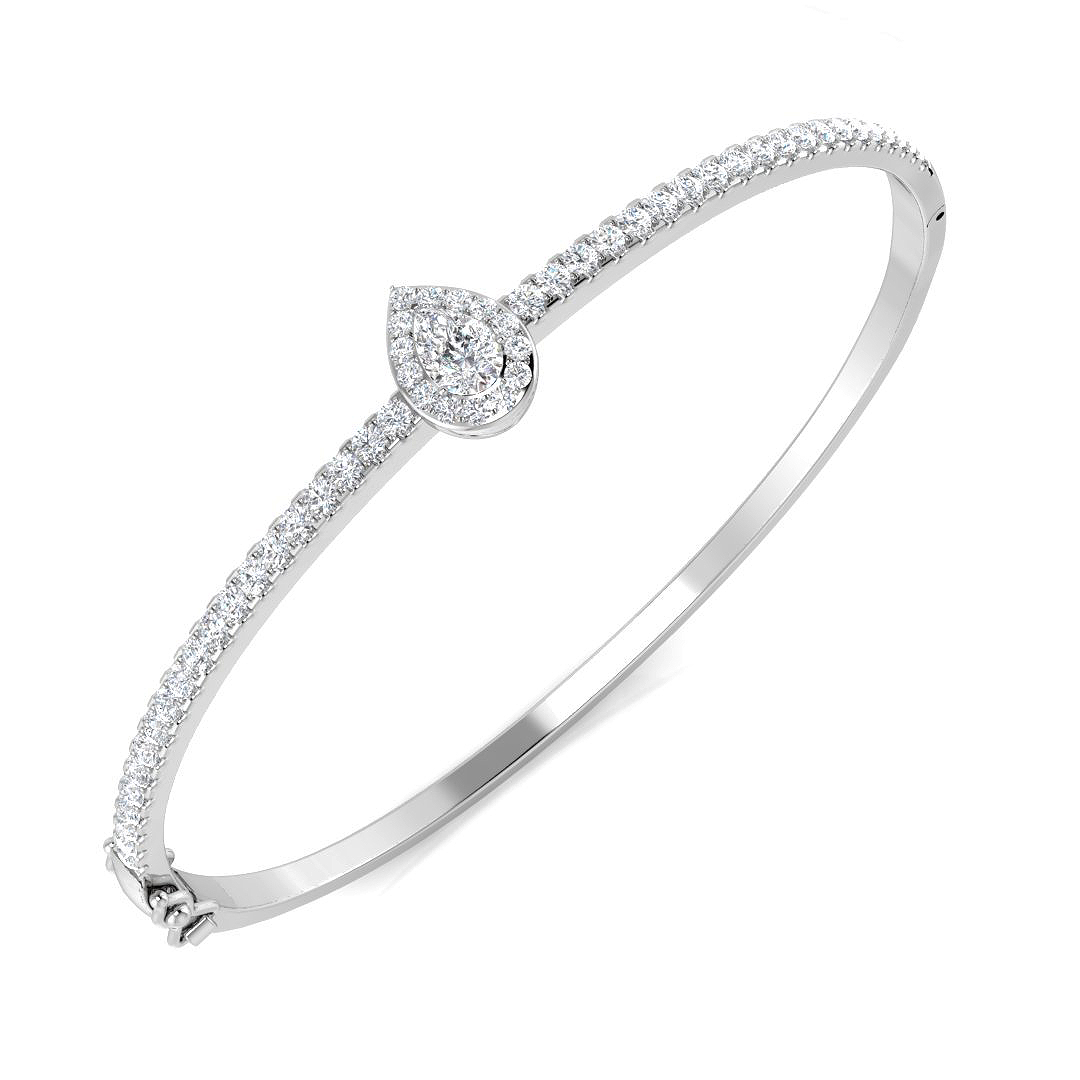 Sulerin Natural Pave set Diamond Bangle Bracelet