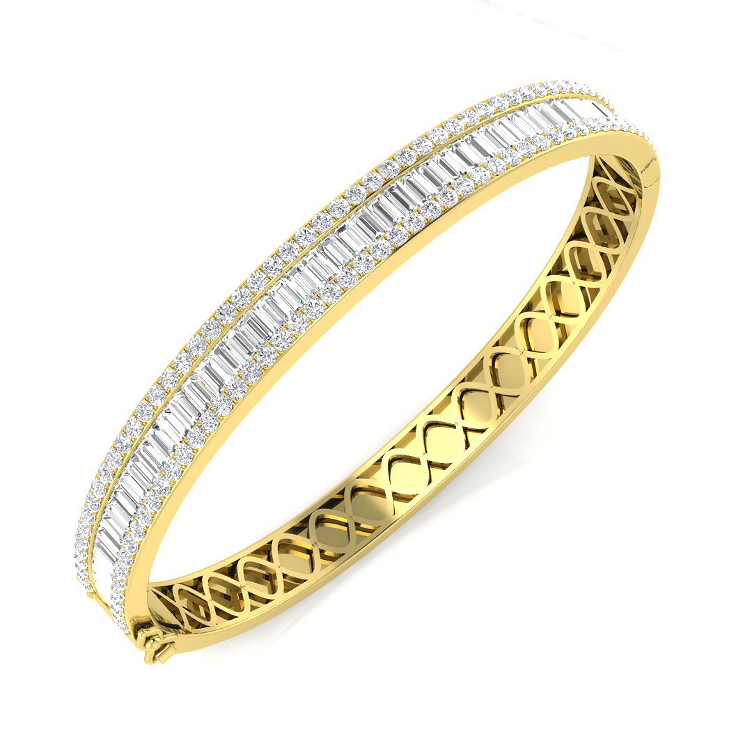 SunshineDiamonds Diamond Bangles Bracelets in 9K