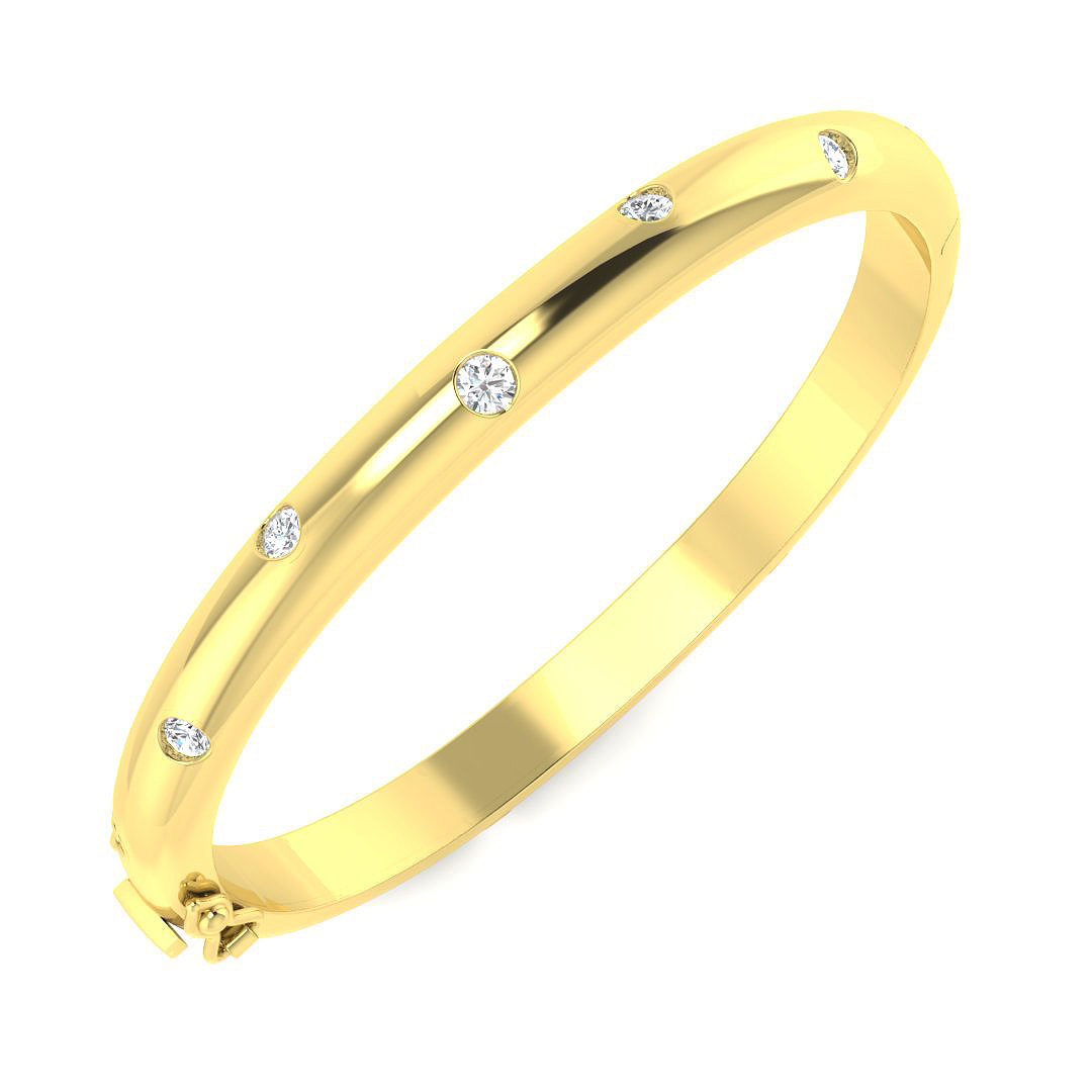 SunshineDiamonds Diamond Bangles Bracelets in 9K