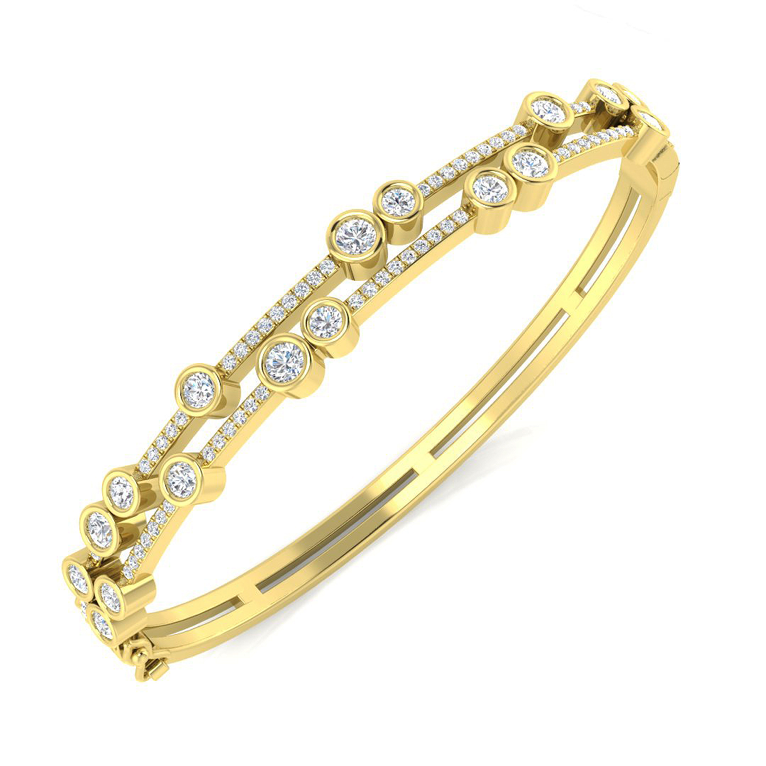 SunshineDiamonds Diamond Bangles Bracelets in 9K