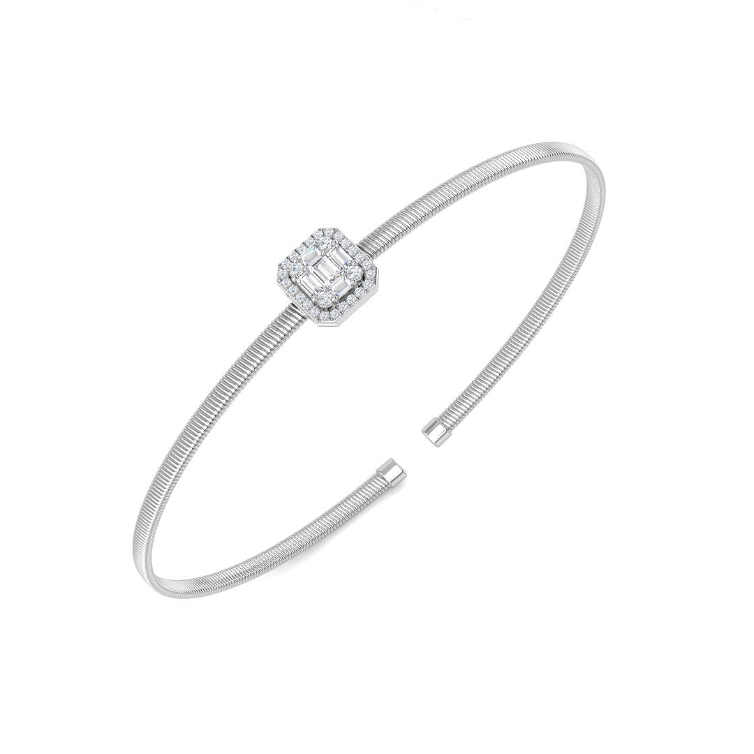 SunshineDiamonds Diamond Bangles Bracelets in Platinum(950)
