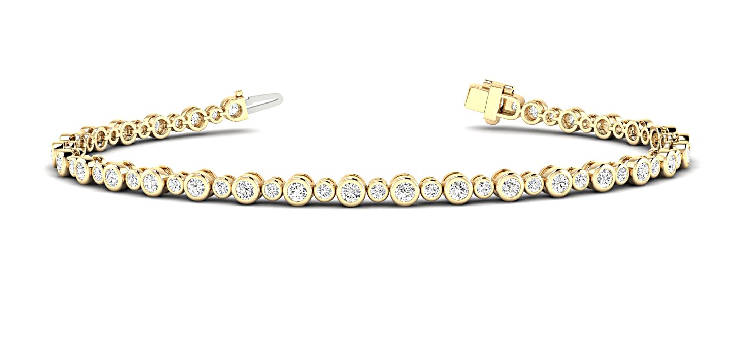 Juliette Natural Bezel Setting  Diamond Bracelet
