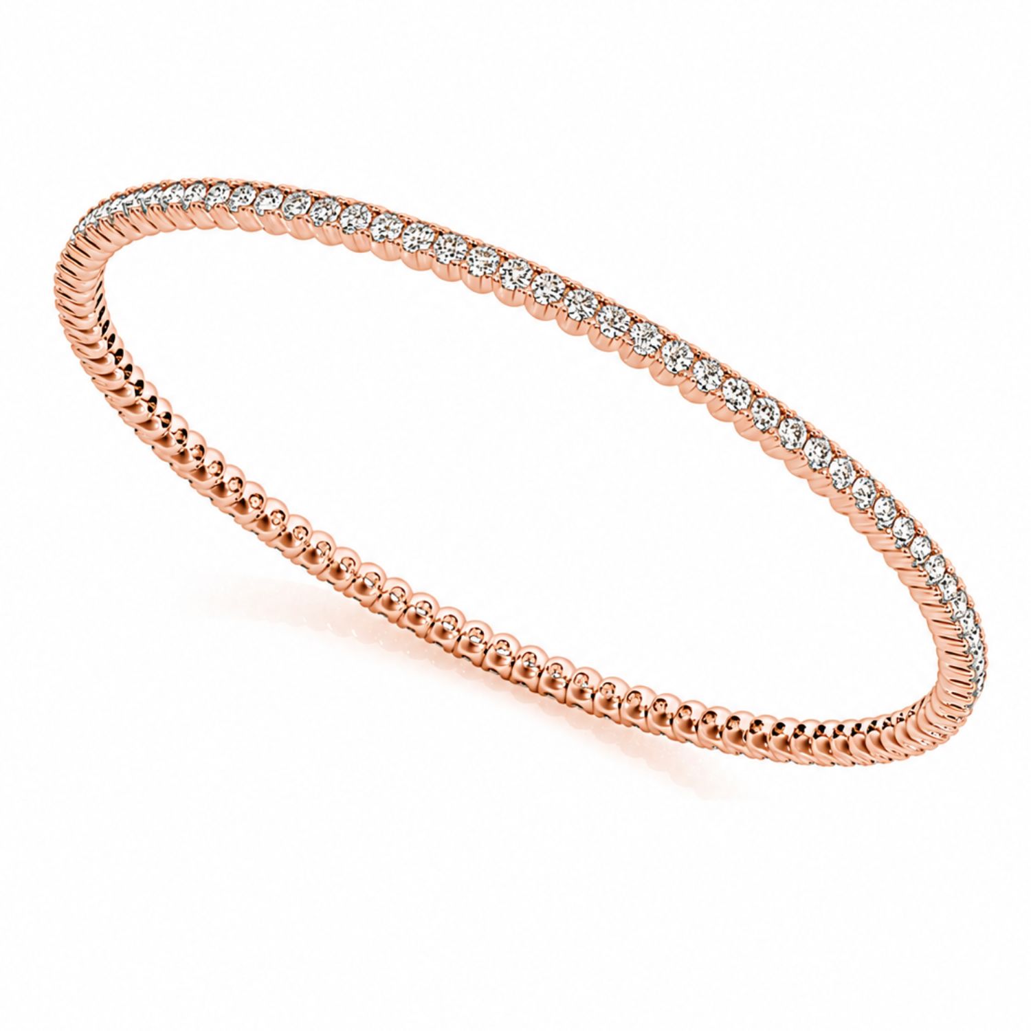 William Prong Setting  Bangle Diamond Bracelet | Sunshine Diamonds