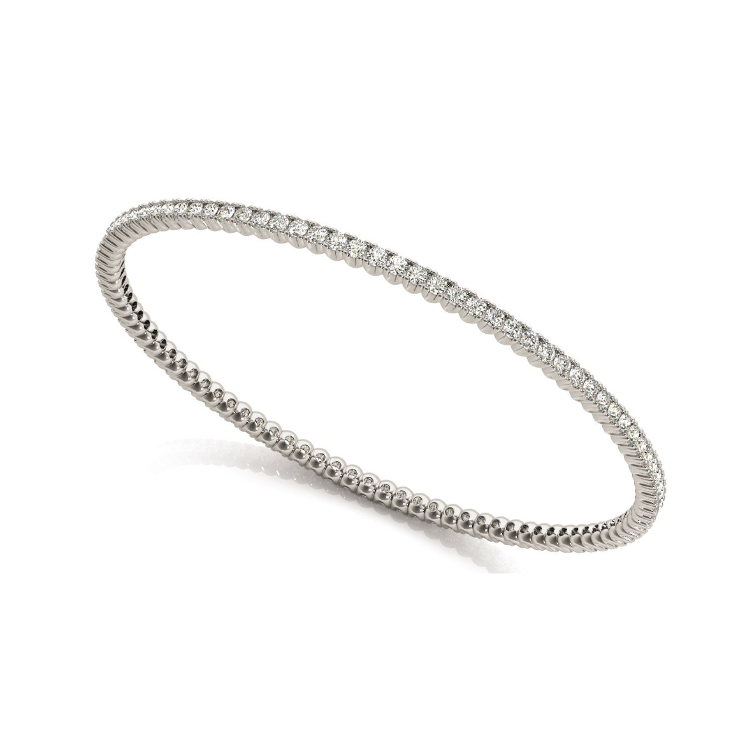 William Prong Setting  Bangle Diamond Bracelet | Sunshine Diamonds