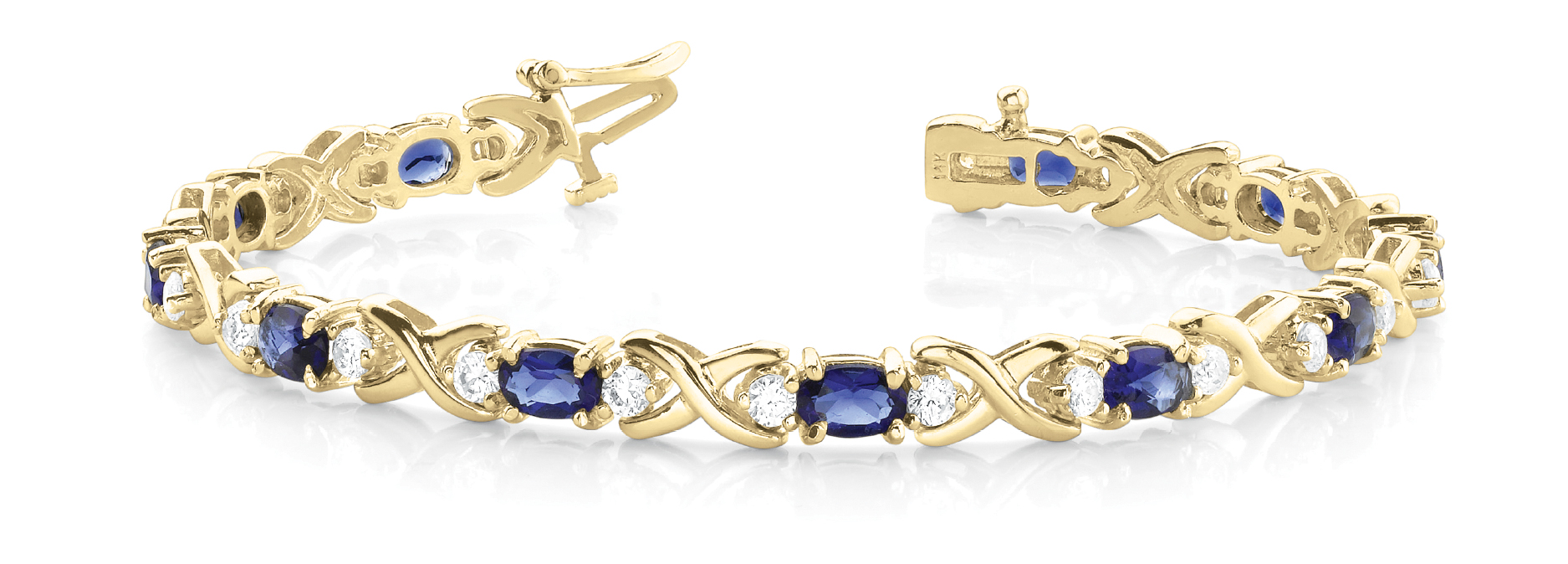 Theophilia Blue Sapphire  Diamond Bracelet
