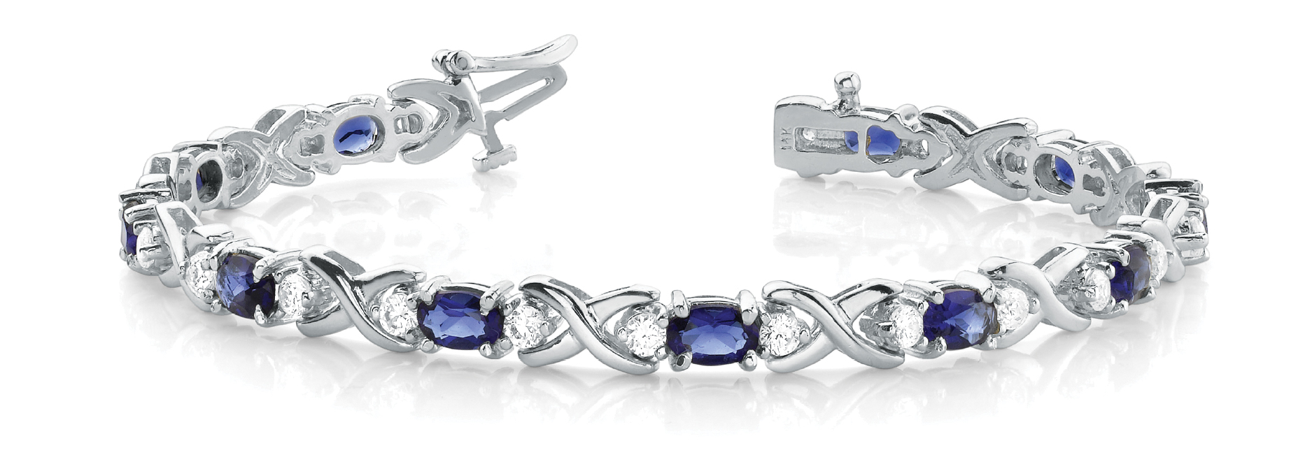 1.85 Ct Blue Sapphire Oval Cut Theophilia  in Silver 925