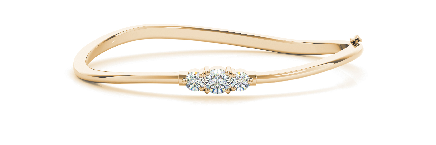 1 Ct Lab-Created Round Cut Noah Diamond Bangles Bracelets in Silver 925