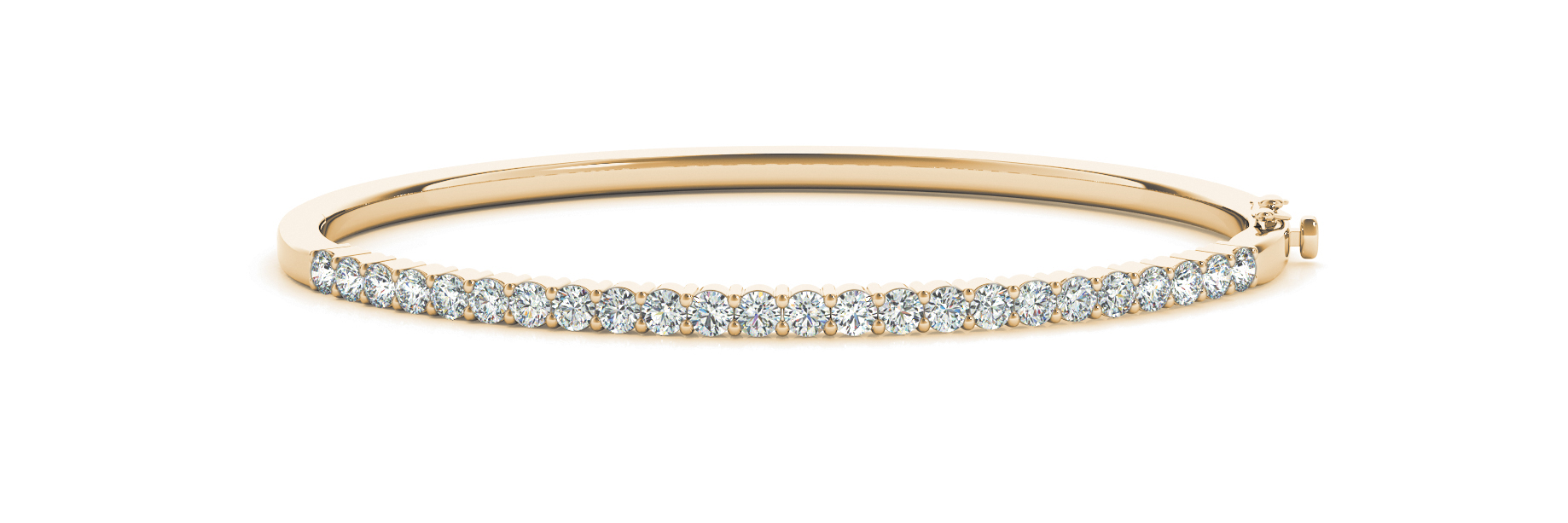 0.97 Ct Lab-Created Round Cut Brooklyn Diamond Bangles Bracelets in Silver 925