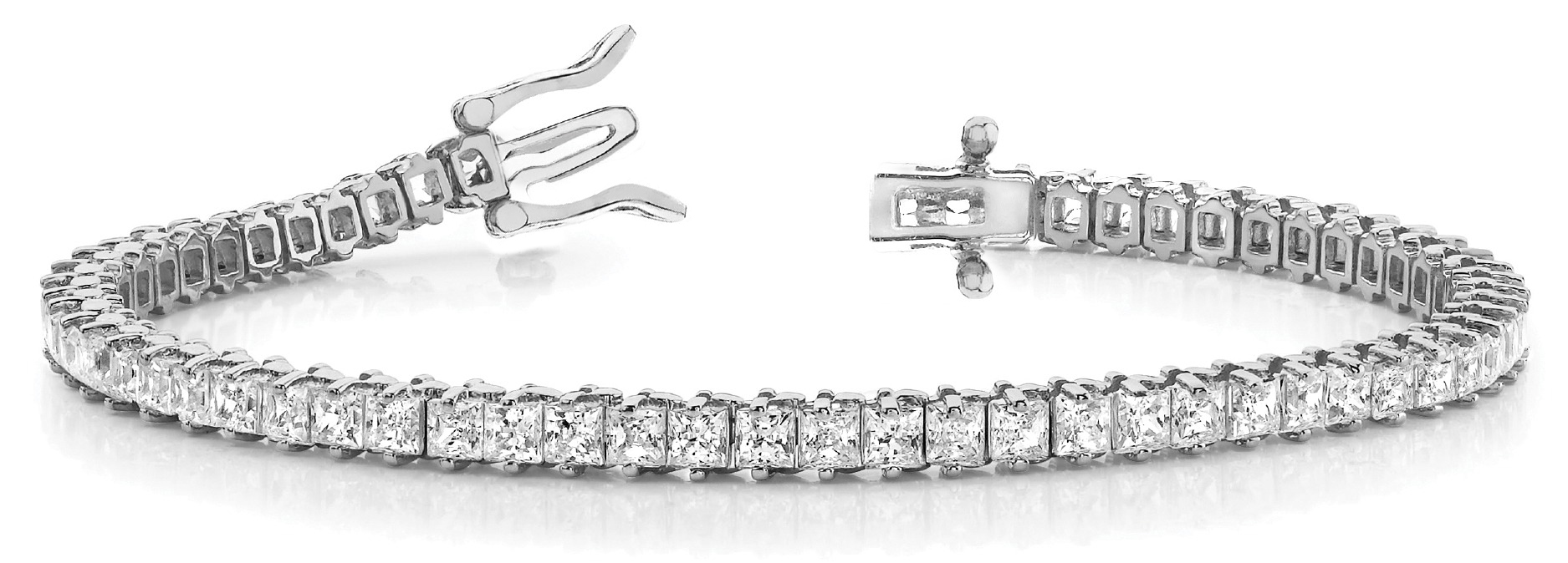 Ahana Lab Grown Diamond Silver 2 Prong Set  Bracelet