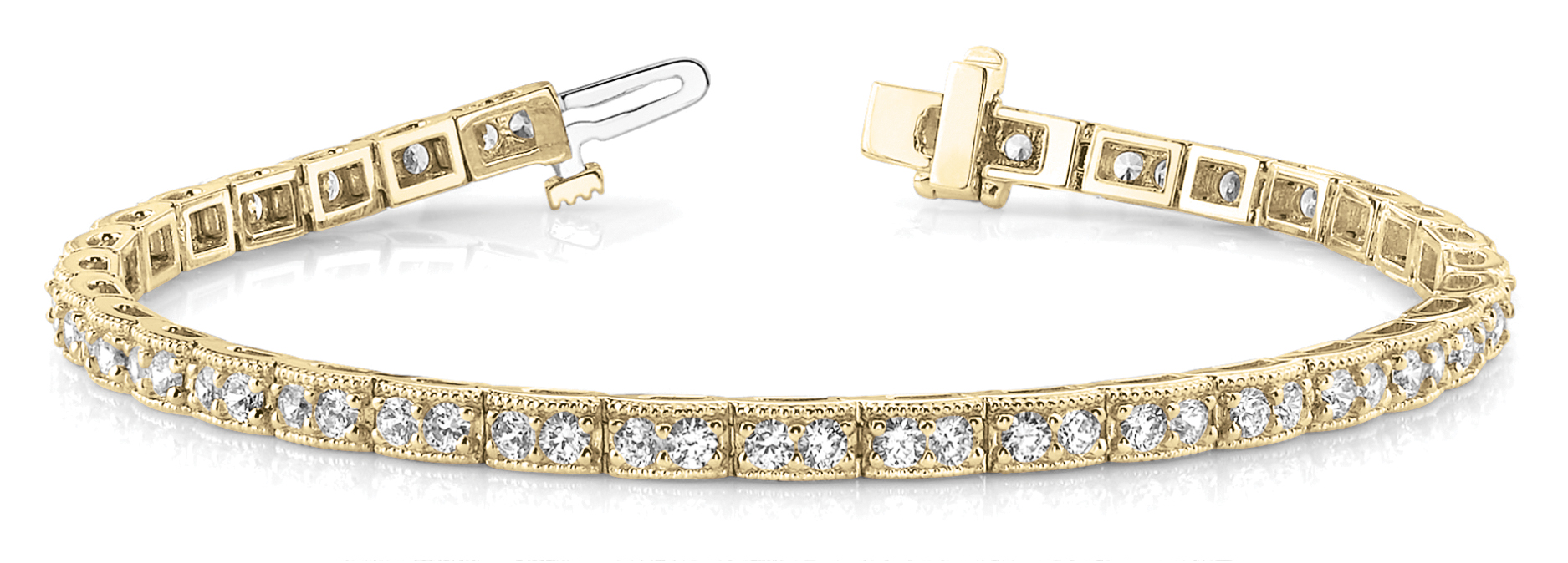 Maud Natural Bezel Setting  Diamond Bracelet