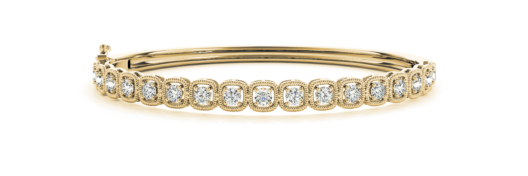 0.5 Ct Natural Round Cut Velvet  Diamond Bangles in Silver 925