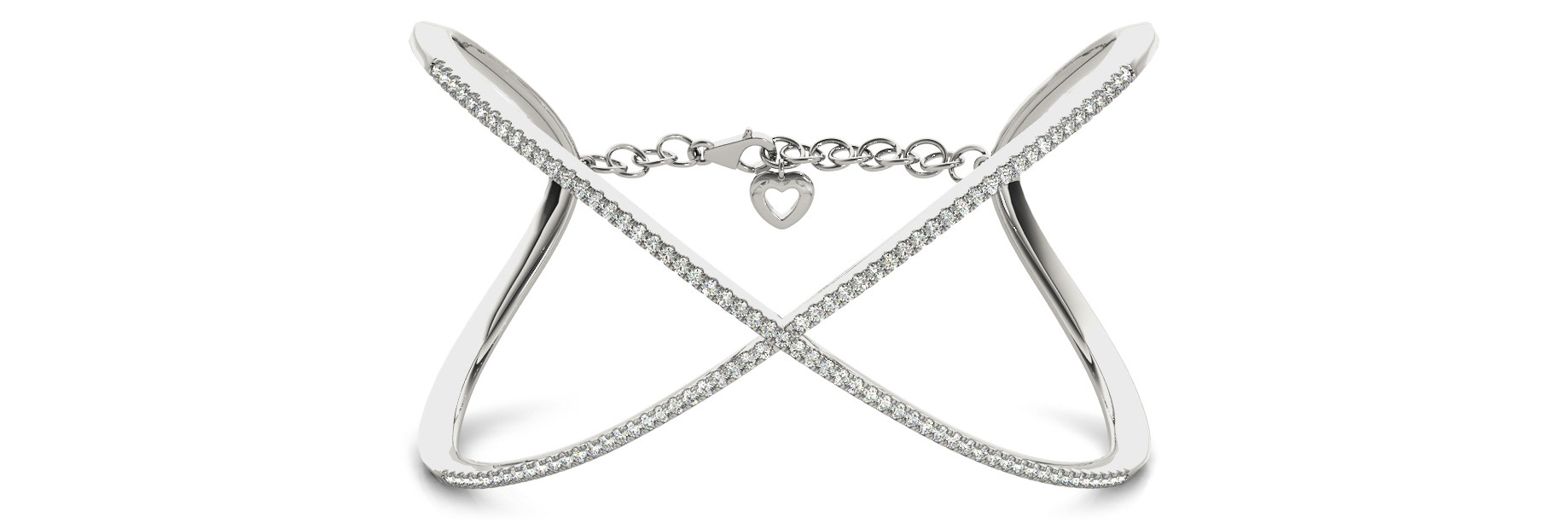 Venba Lab-Created 4 Prong Set Diamond Bracelet