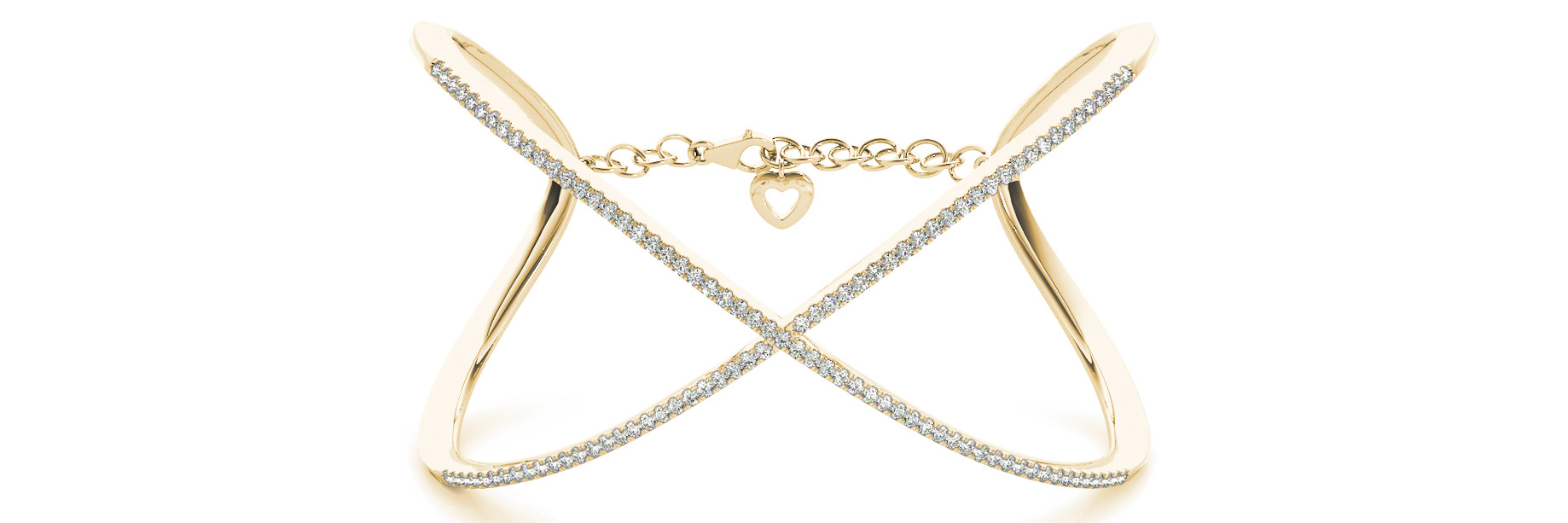 1.65 Ct Natural Round Cut Venba  Diamond Bangles in Silver 925