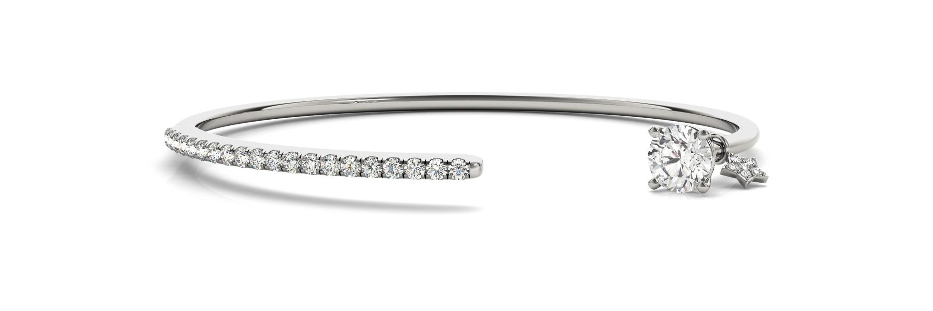 Vyla Lab-Created 4 Prong Set Diamond Bracelet