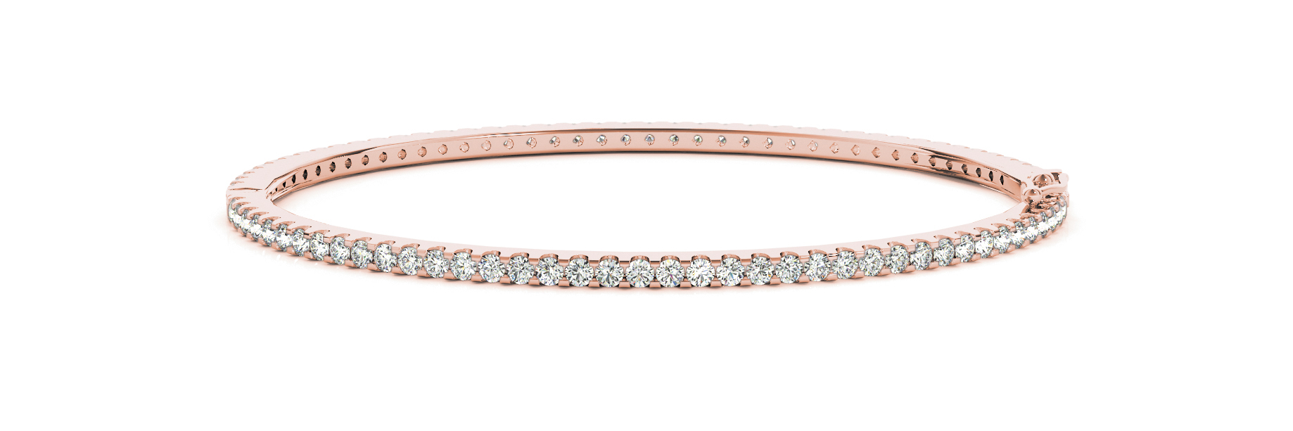 Hallie Natural Channel Setting  Diamond Bracelet