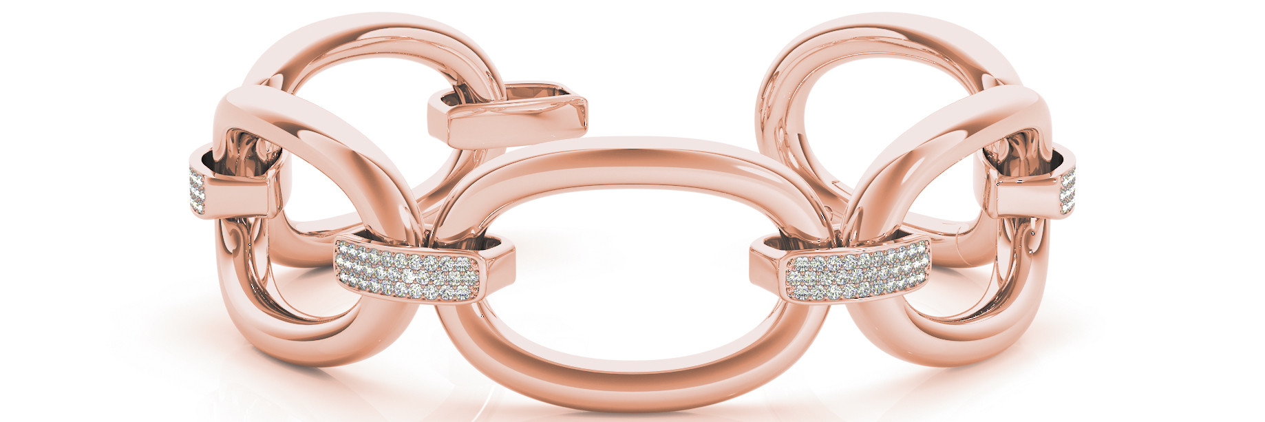 Eleanor Lab Grown Rose Gold Diamond Bangle Bracelet