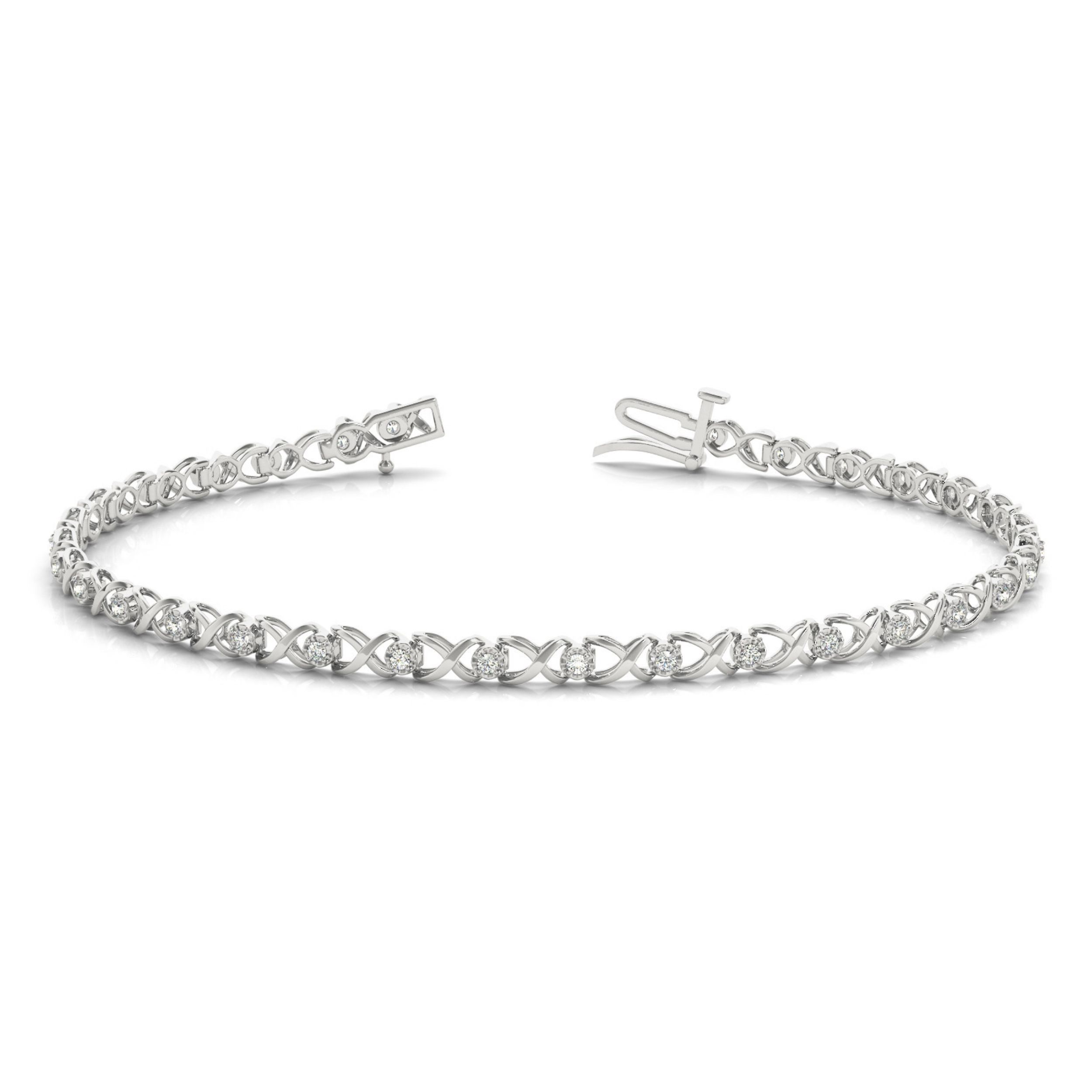 Lucille Shared Prong  Chain Diamond Bracelet | Sunshine Diamonds