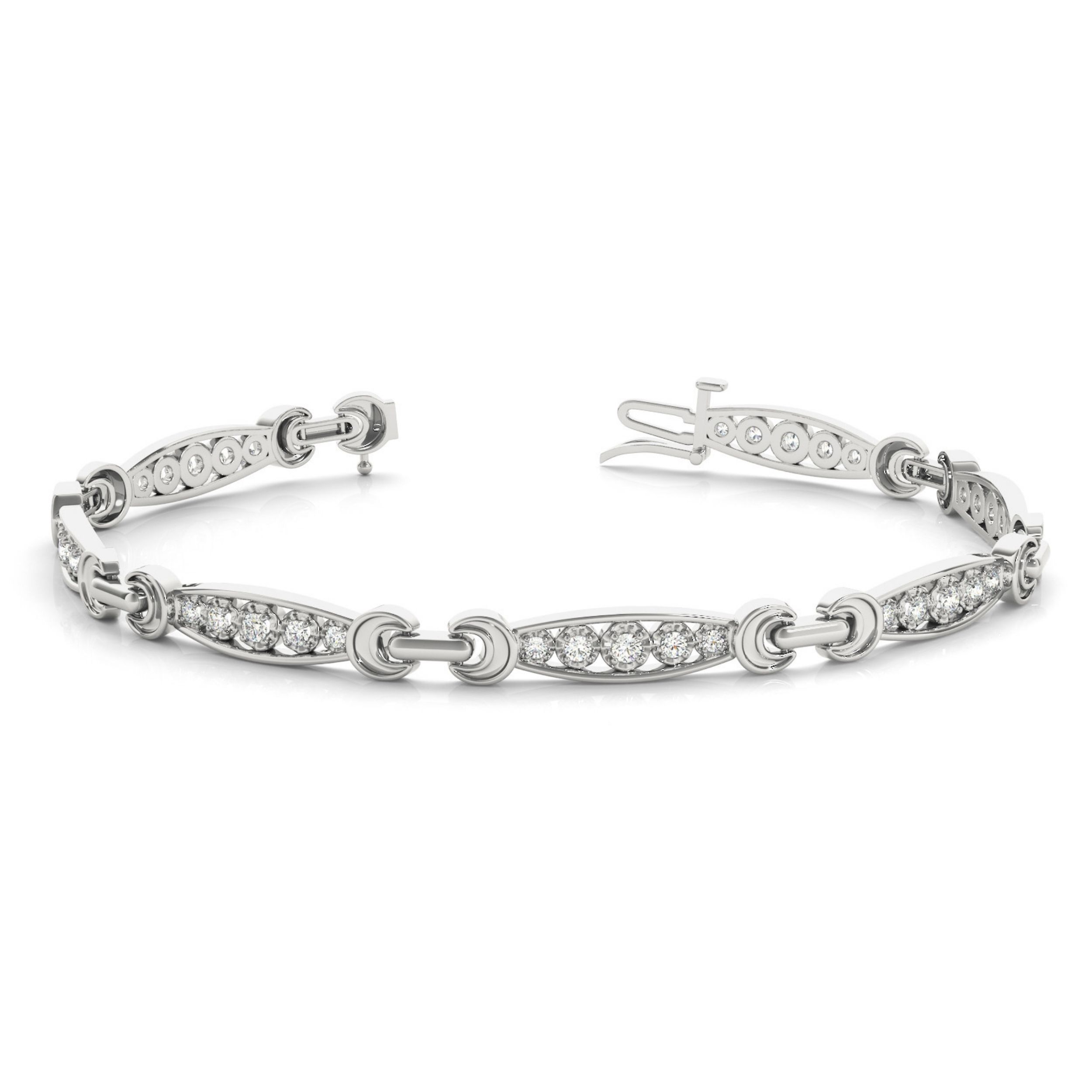 Eileen Bezel Setting  Chain Diamond Bracelet | Sunshine Diamonds