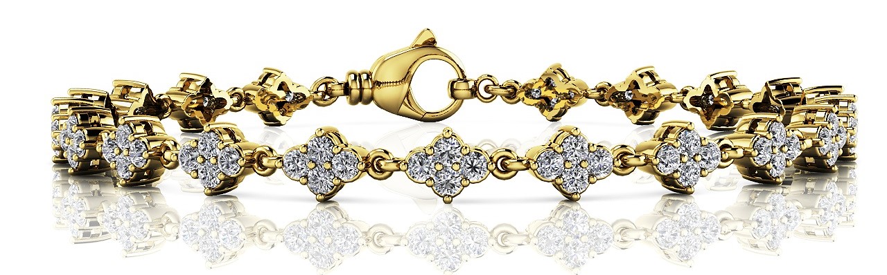 Vilma Natural Prong Set Diamond Bracelet