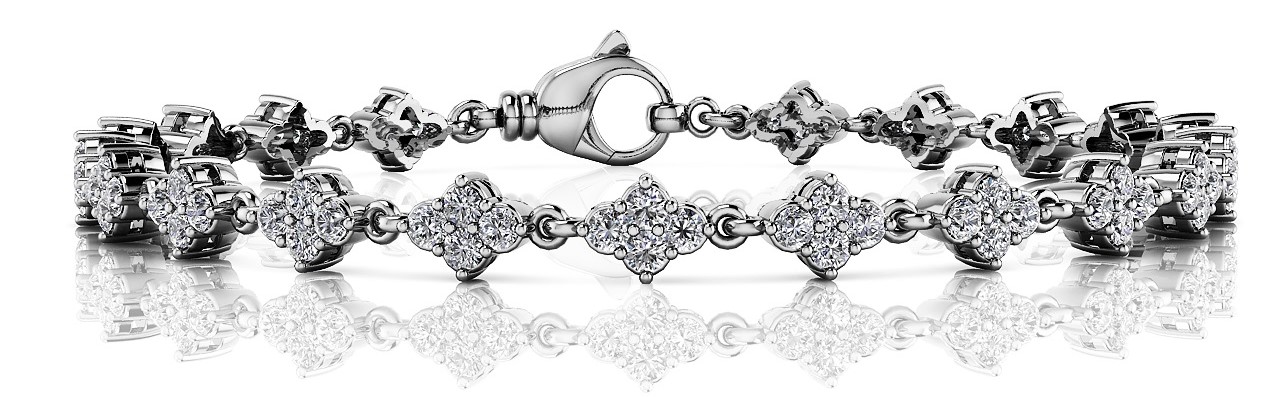 1.75 Ct Natural Diamond Round Cut Vilma Designer in Silver 925
