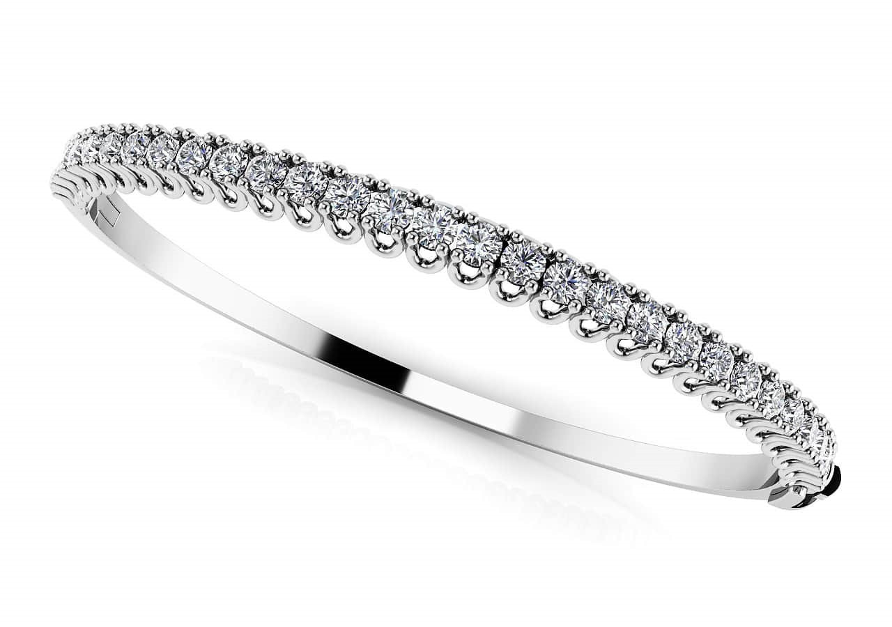 Velma Natural U Prong Diamond Bracelet