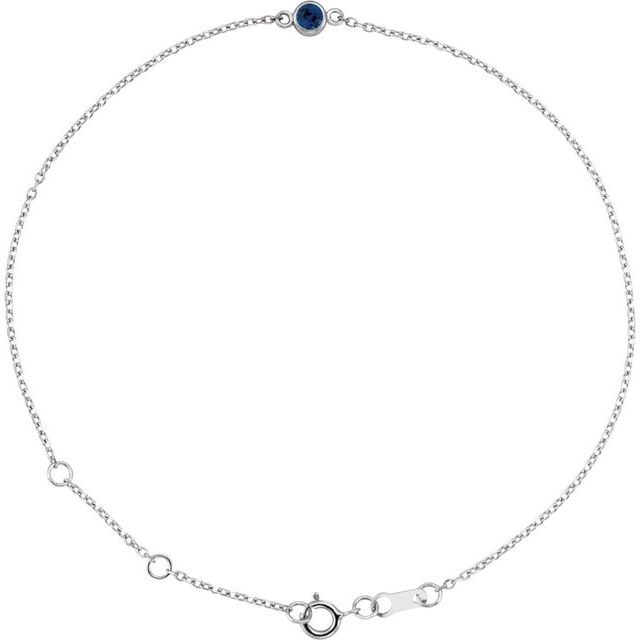 Tasanee 0.15 Carat Blue Sapphire  Diamond Bracelet