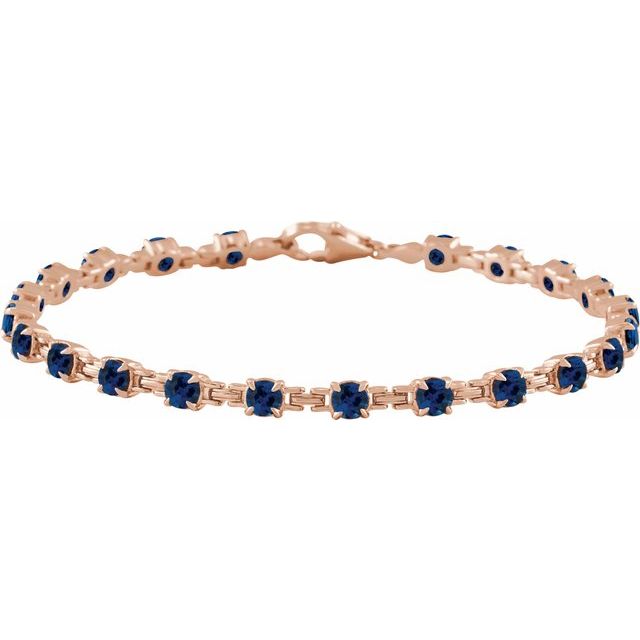 Tonja Blue Sapphire  Diamond Bracelet