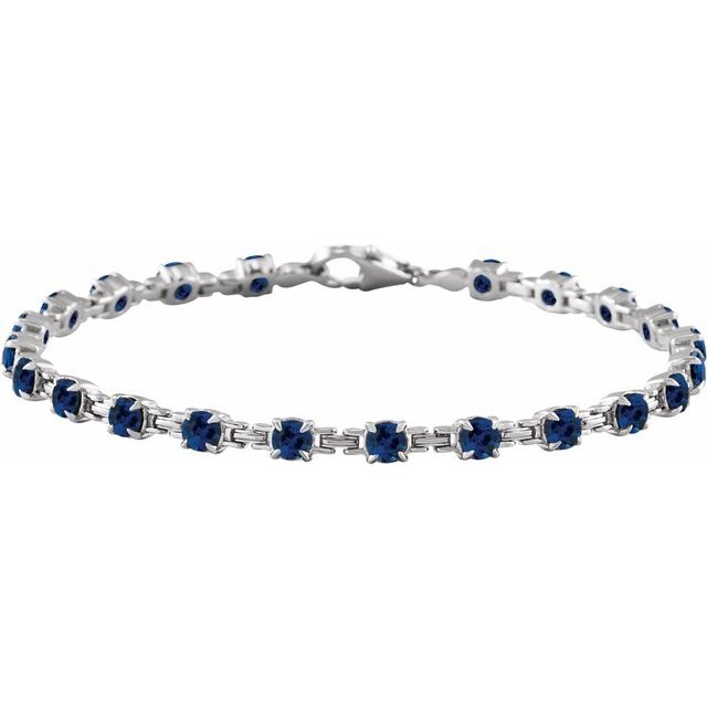 Tonja 10.55 Carat Blue Sapphire  Diamond Bracelet