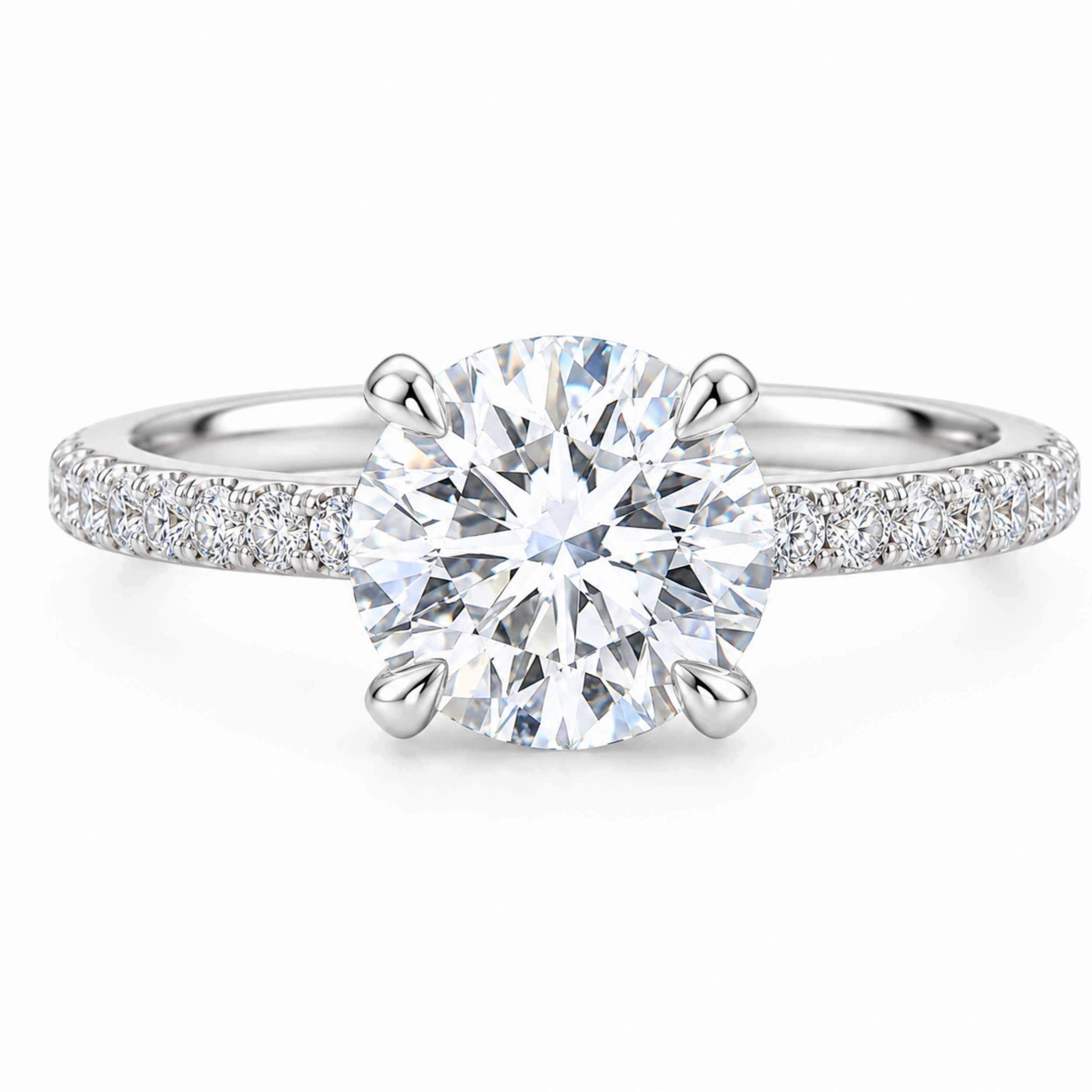 1.30 Carat IGI Certified Hidden Halo Lab Grown Diamond Engagement Ring 9K Hallmarked Gold