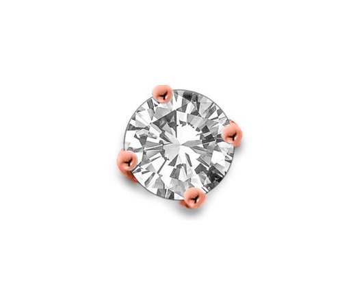 Ghia Natural 4 Prong Set  Diamond Earrings