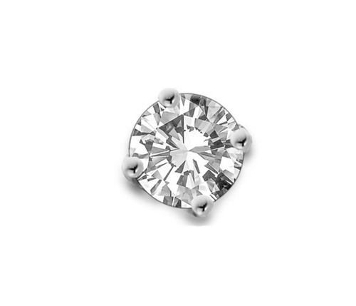 Ghia Natural 4 Prong Set  Diamond Earrings