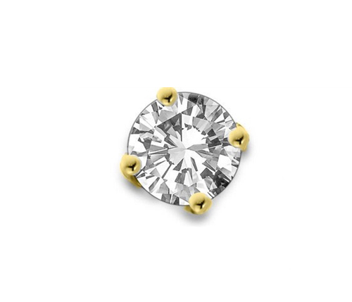 Ghia Natural 4 Prong Set  Diamond Earrings