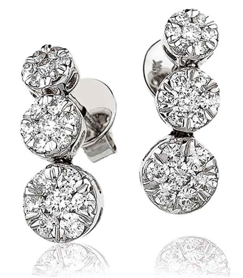 Kelva Natural Prong Set  Diamond Earrings