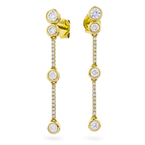 Kathee Natural Bezel Set  Diamond Earrings