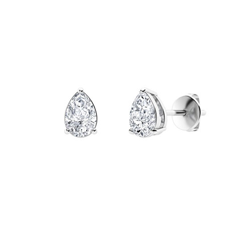 1 Ct Pear Cut Gretta  Moissanite Diamond Earrings in Silver 925