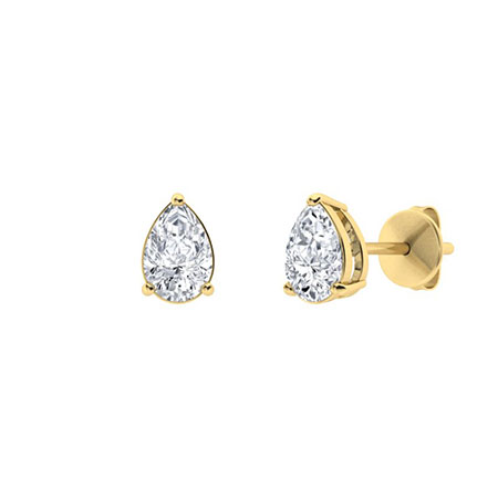 1 Ct Pear Cut Gretta  Moissanite Diamond Earrings in Silver 925