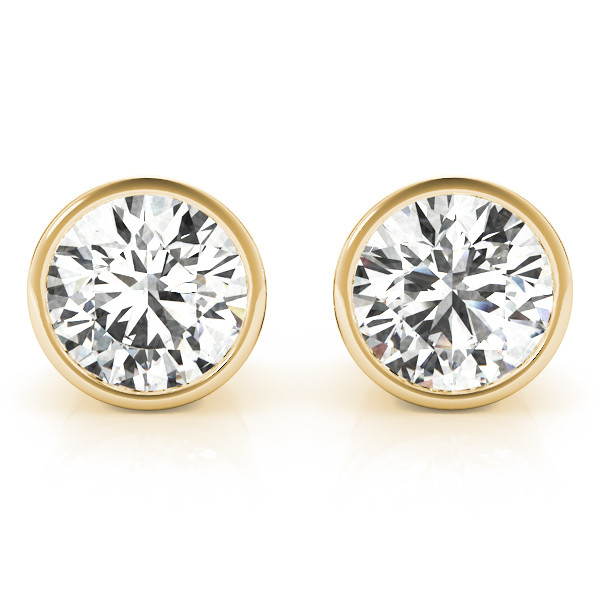 Jaylah Natural Bezel  Diamond Earrings