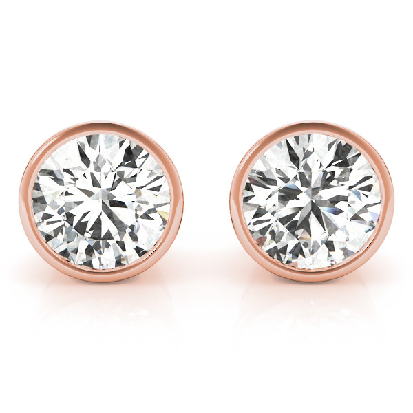 SunshineDiamonds Studs Diamond Earrings in 9K Rose
