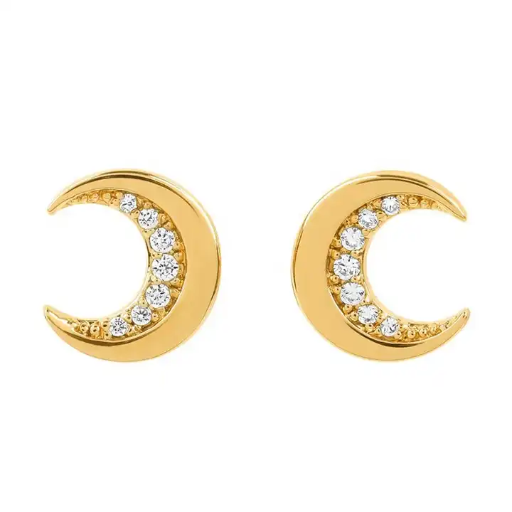 0.5 Ct Natural Round Cut Krystle  Designer Diamond Earrings in 9K White Gold