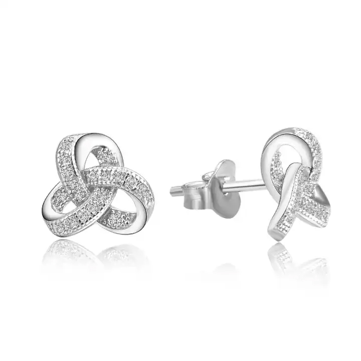 Kyndra Natural Prong Set  Diamond Earrings