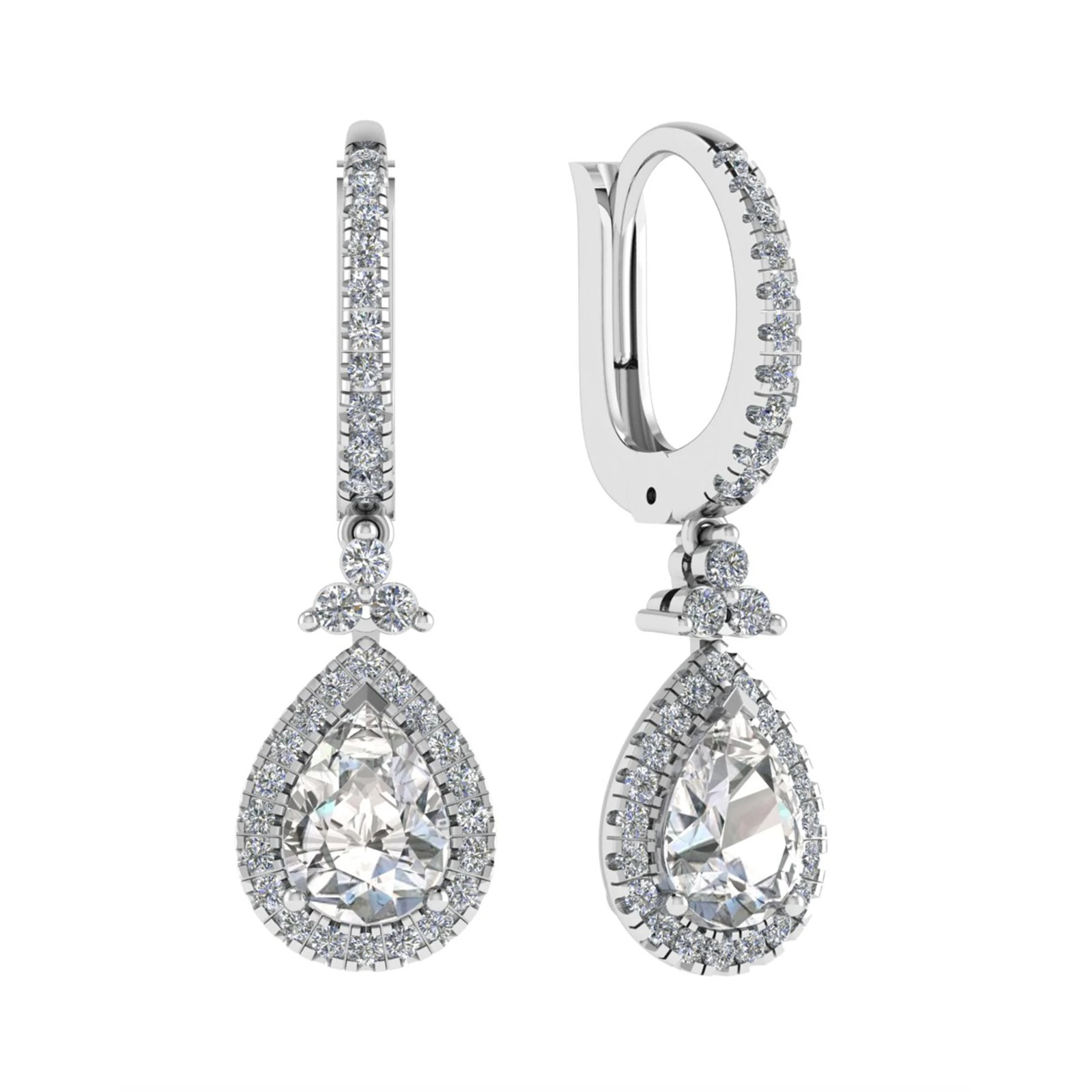 Lodima Natural 3 Prong  Diamond Earrings