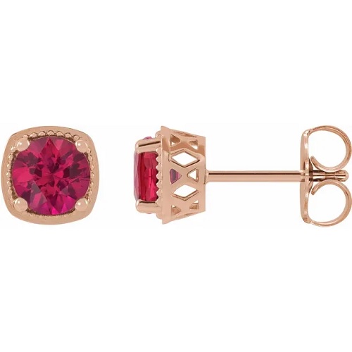 2.6 Ct Natural Ruby Round Cut Heilewisa  in Silver 925