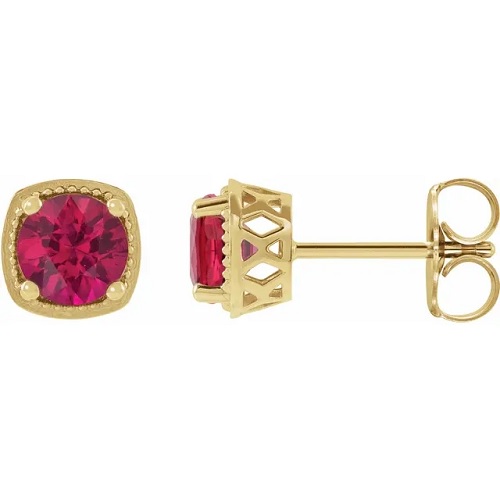 2.6 Ct Natural Ruby Round Cut Heilewisa  in Silver 925