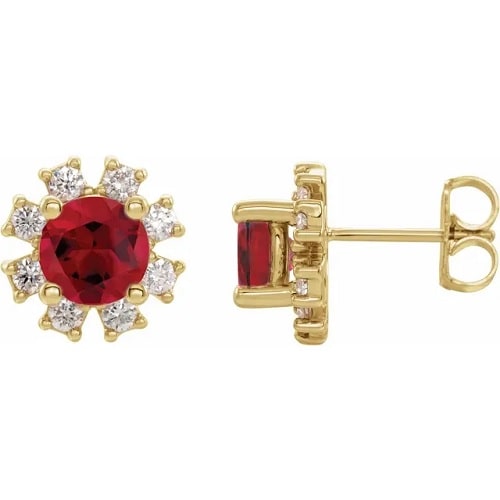1.52 Ct Natural Ruby Round Cut Heallfrith  in Silver 925