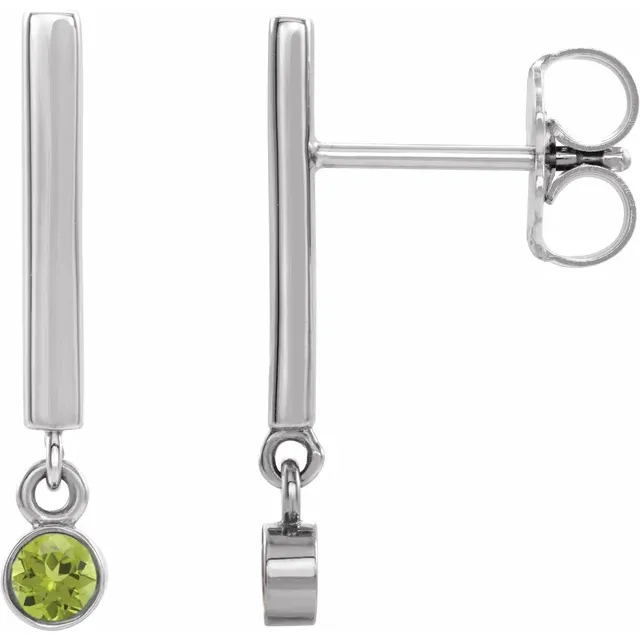 Flora 0.14 Carat Peridot Bezel Set 