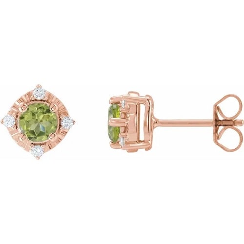Floryfel Peridot 4 Prong Set 