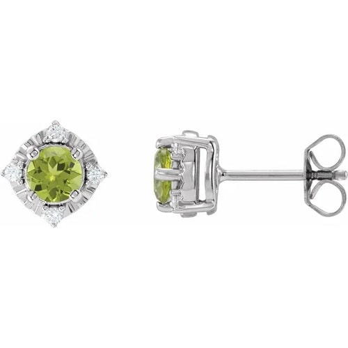 Floryfel Peridot 4 Prong Set 
