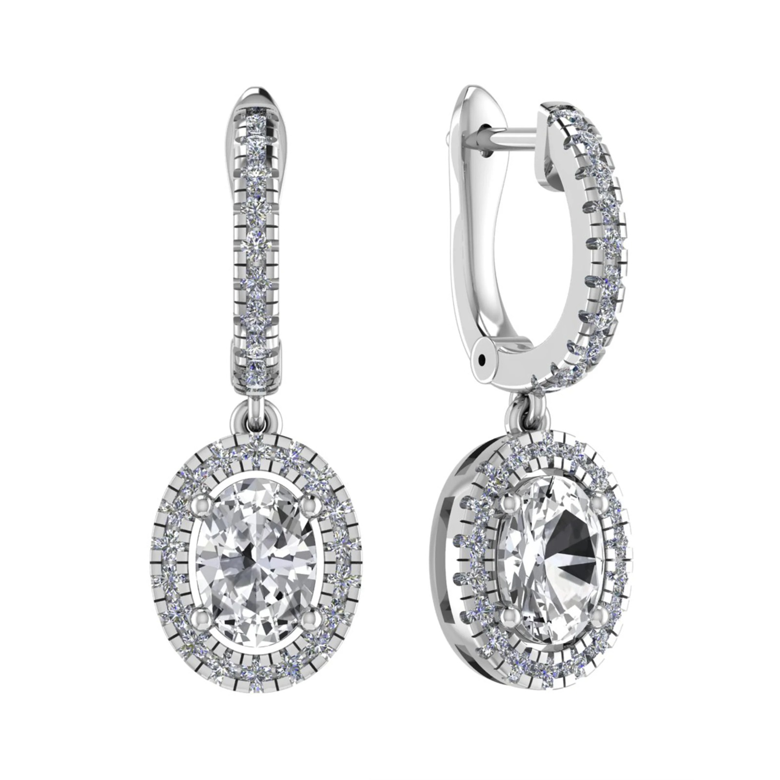 Lodyma Natural 4 Prong Set  Diamond Earrings