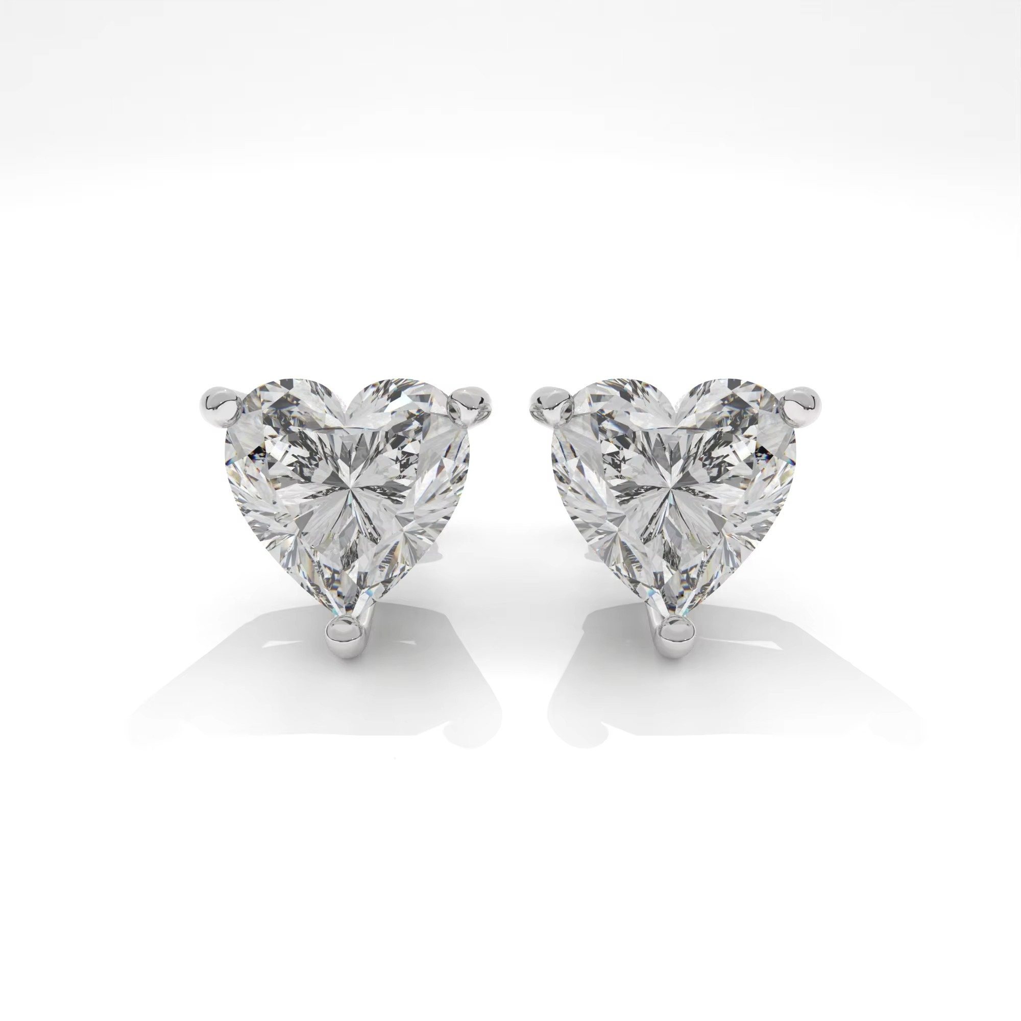 Juniper 4 Prong Basket Diamond Stud Earrings